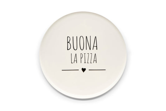IMPERFETTO PIATTO PIZZA "BUONA LA PIZZA"