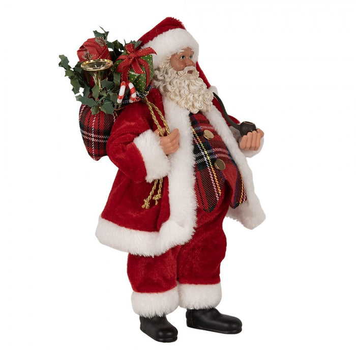 BABBO NATALE CON SACCO REGALI 27CM