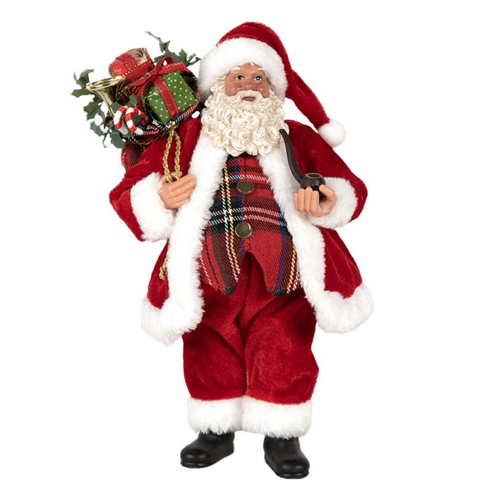 BABBO NATALE CON SACCO REGALI 27CM