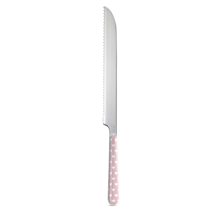 COLTELLO BAGUETTE CUORICINI ROSA NEVA