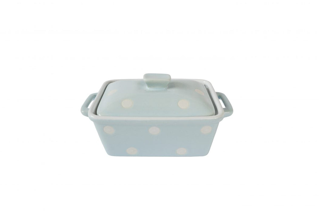 BURRIERA BLU PASTELLO CON POIS BIANCHI ISABELLE ROSE