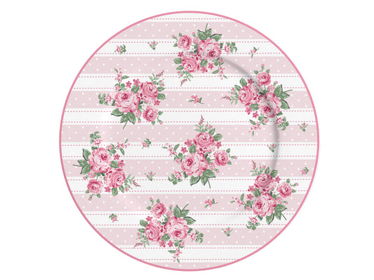 Tazza in porcellana Isabelle Rose stile Shabby chic a pois con manico