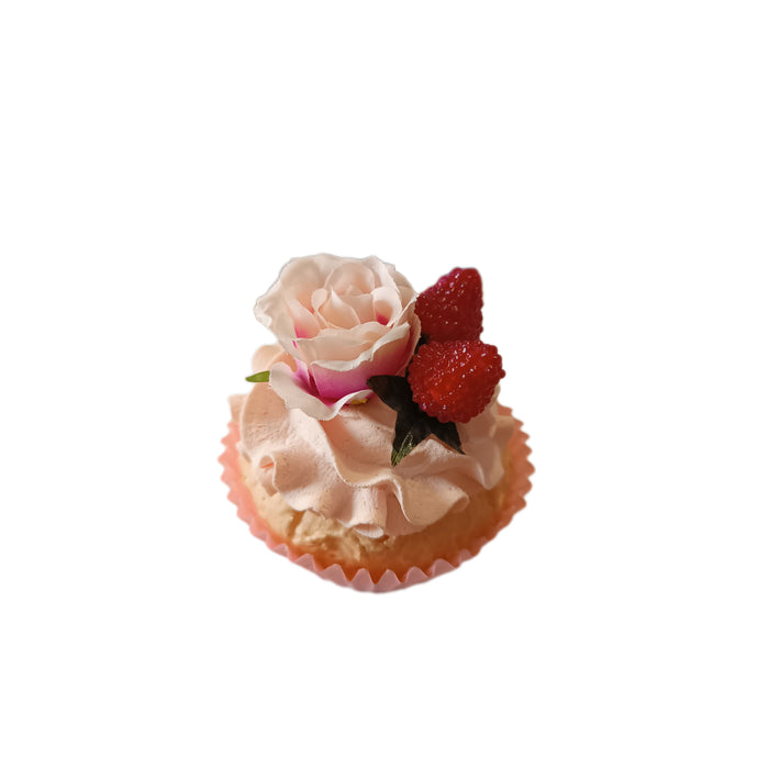 CUPCAKE ROSA E FRAGOLINE