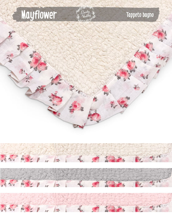 TAPPETO ROSA FRILL ROSELLINE LOVELY SHABBY