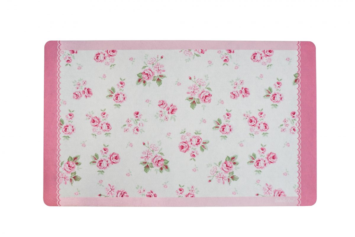 TAPPETINO STAMPATO CON ROSELLINE 45×75 CM ISABELLE ROSE