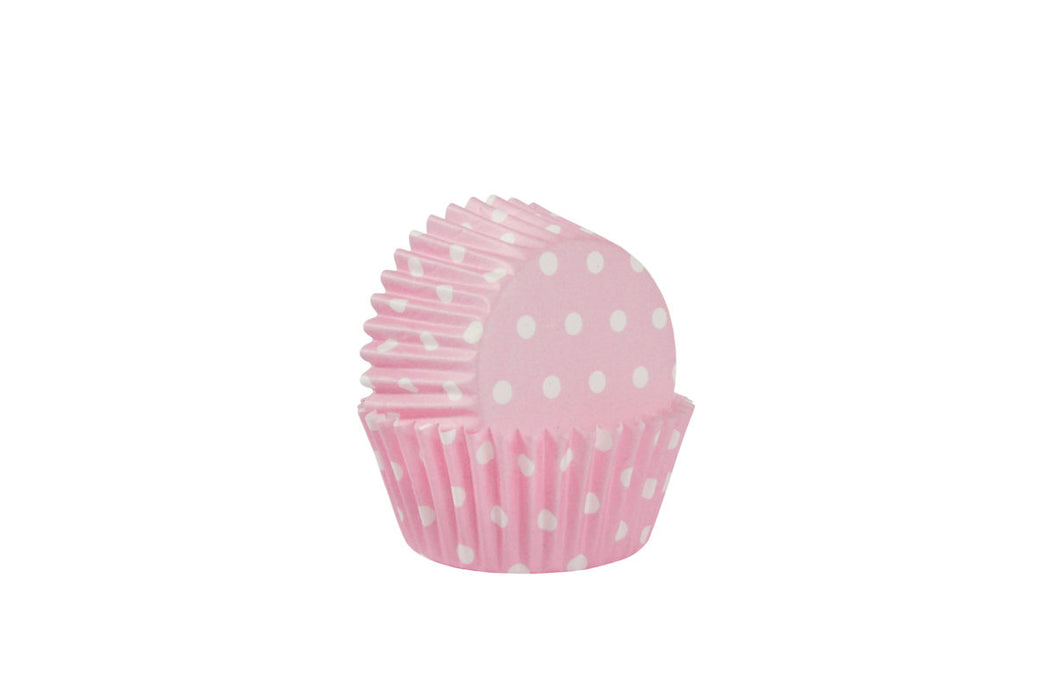 PIROTTINI PER CUPCAKE  60 PZ  ROSA A POIS ISABELLE ROSE