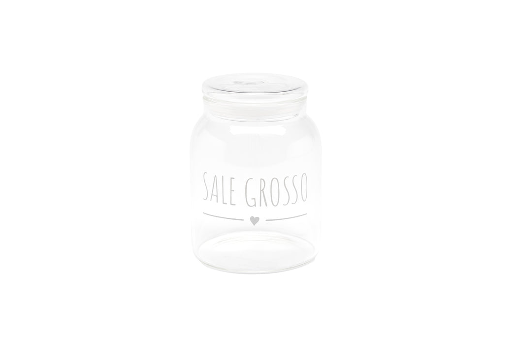 BARATTOLO "SALE GROSSO" IN VETRO BOROSILICATO 1300ML