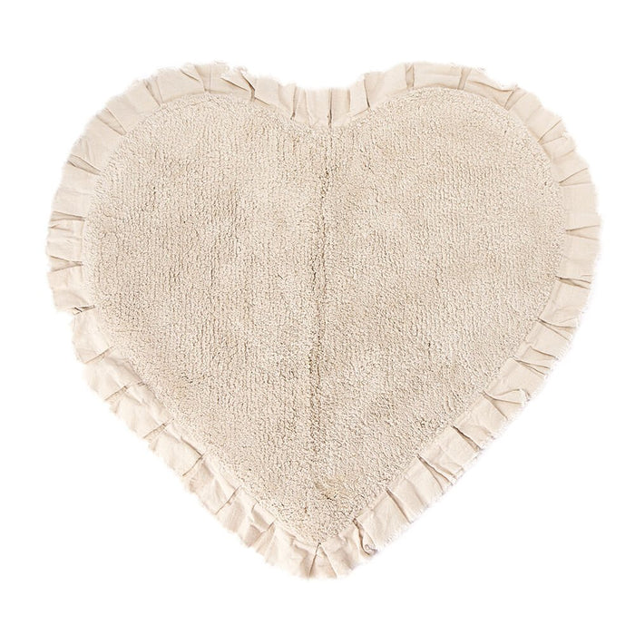 TAPPETO CUORE VOLANTS BEIGE