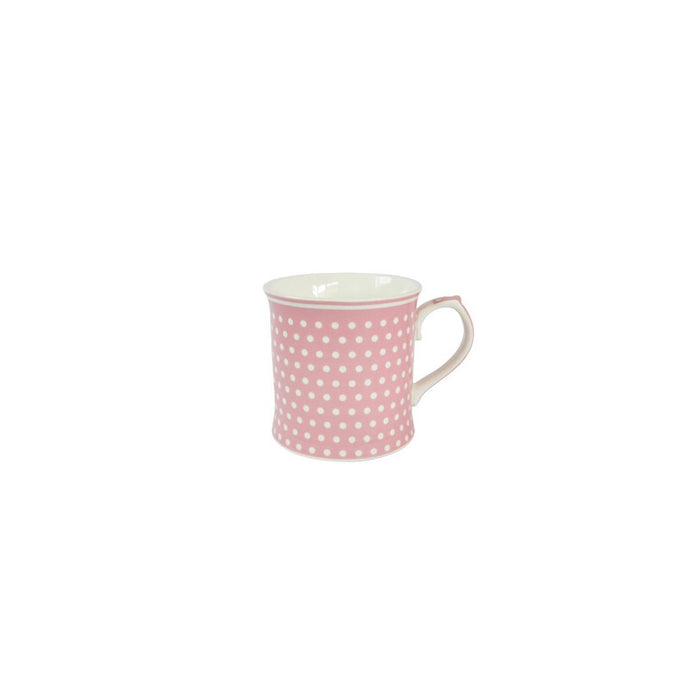 MUG ROSA A POIS CON MANICO ISABELLE ROSE